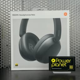Auscultadores Redmi Headphones Neo pretos, over-ear, almofadas largas, acabamento mate, dobráveis, destaque Hi-Res Audio e logotipo Redmi visível na taça