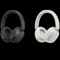 Auscultadores Redmi Headphones Neo sem fios, over-ear, preto e branco, design minimalista, almofadas macias, arcos ajustáveis, letras R/L visíveis nos copos