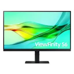 Vue de face du moniteur Samsung ViewFinity S6 S27D604UAU 27 pouces QHD