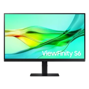 Vista frontal del monitor Samsung ViewFinity S6 S27D604UAU de 27