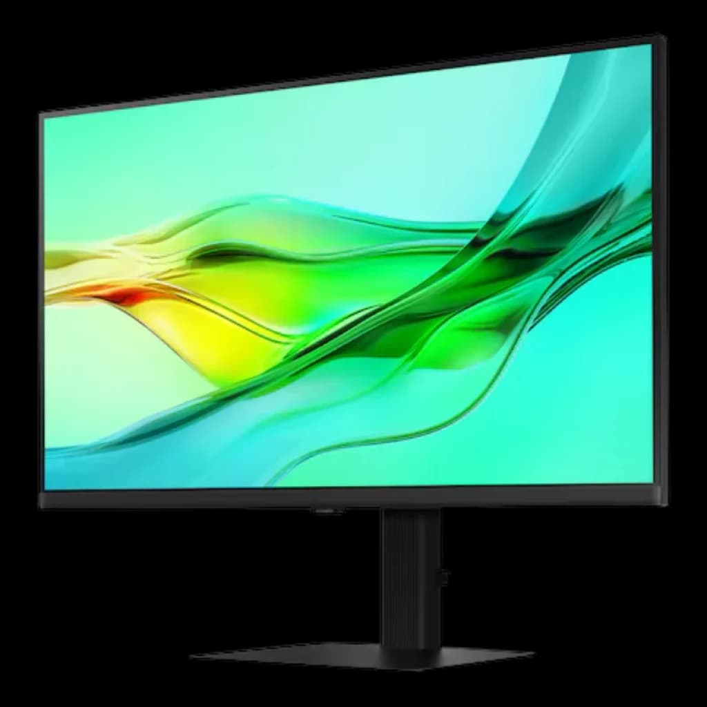 Vue à 45 degrés du Samsung ViewFinity S6 S27D604UAU