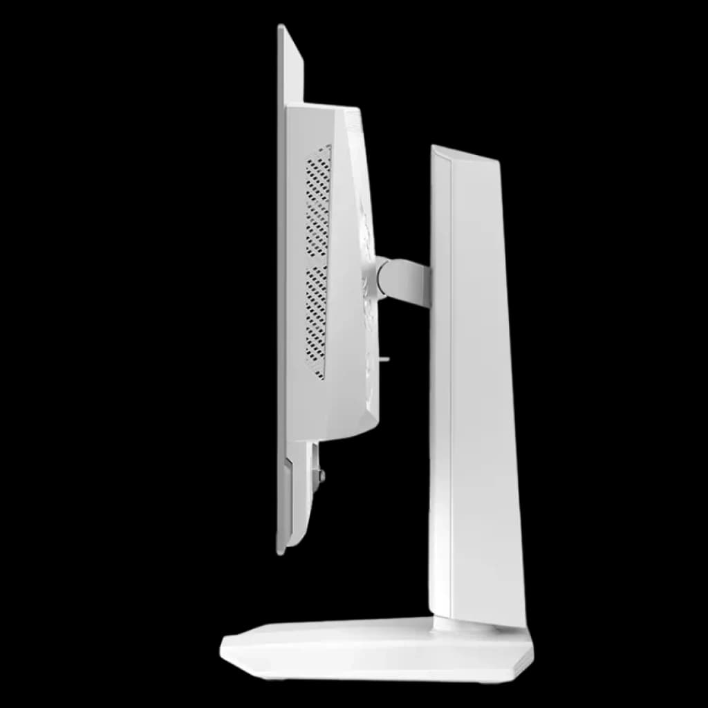 Monitor MSI MAG 272QPWDE branco com painel QD-OLED de perfil fino
