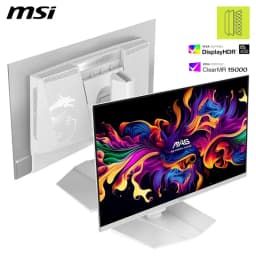 MSI MAG 272QPWDE QD-OLED X28 de 27 polegadas, WQHD, 280 Hz, moldura fina branca, base robusta, cores vibrantes, FreeSync Premium Pro, HDR400