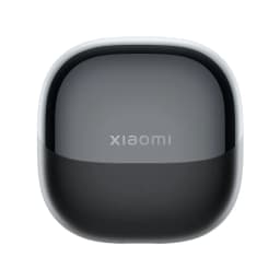 Estuche de carga compacto y brillante en dos tonos gris y negro con logo xiaomi centrado y LED frontal para Auriculares Xiaomi Buds 6 Cancelación de Ruido TWS