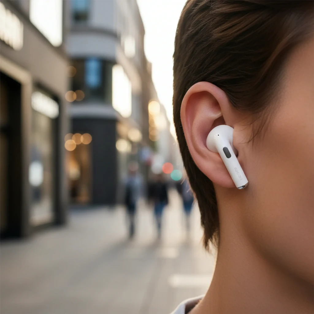 Xiaomi Buds 6 TWS ANC 55dB LDAC Blanco con estuche compacto mate y LED frontal; auriculares in ear brillantes con vástago corto y ajuste ergonómico - Ítem3