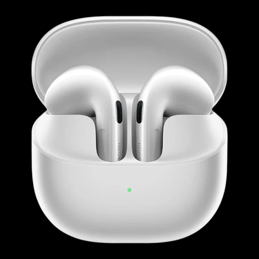 Xiaomi Buds 6 TWS ANC 55dB LDAC Blanco con estuche compacto mate y LED frontal; auriculares in ear brillantes con vástago corto y ajuste ergonómico