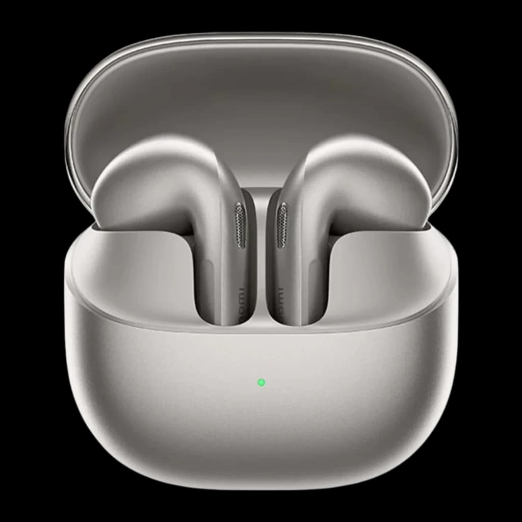 Xiaomi Buds 6 TWS ANC 55dB LDAC Gris Titanio con estuche compacto mate y LED frontal; auriculares in ear brillantes con vástago corto y ajuste ergonómico
