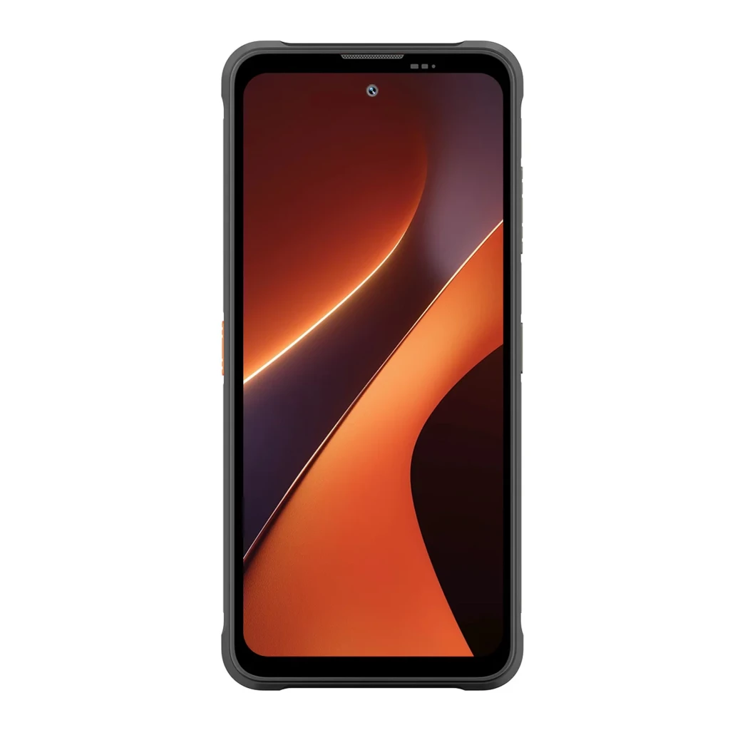 Smartphone Blackview Fort 200 preto com design robusto, traseira texturizada com módulo triplo de câmera elevado e ecrã de 6,78 polegadas com furo central - Item1