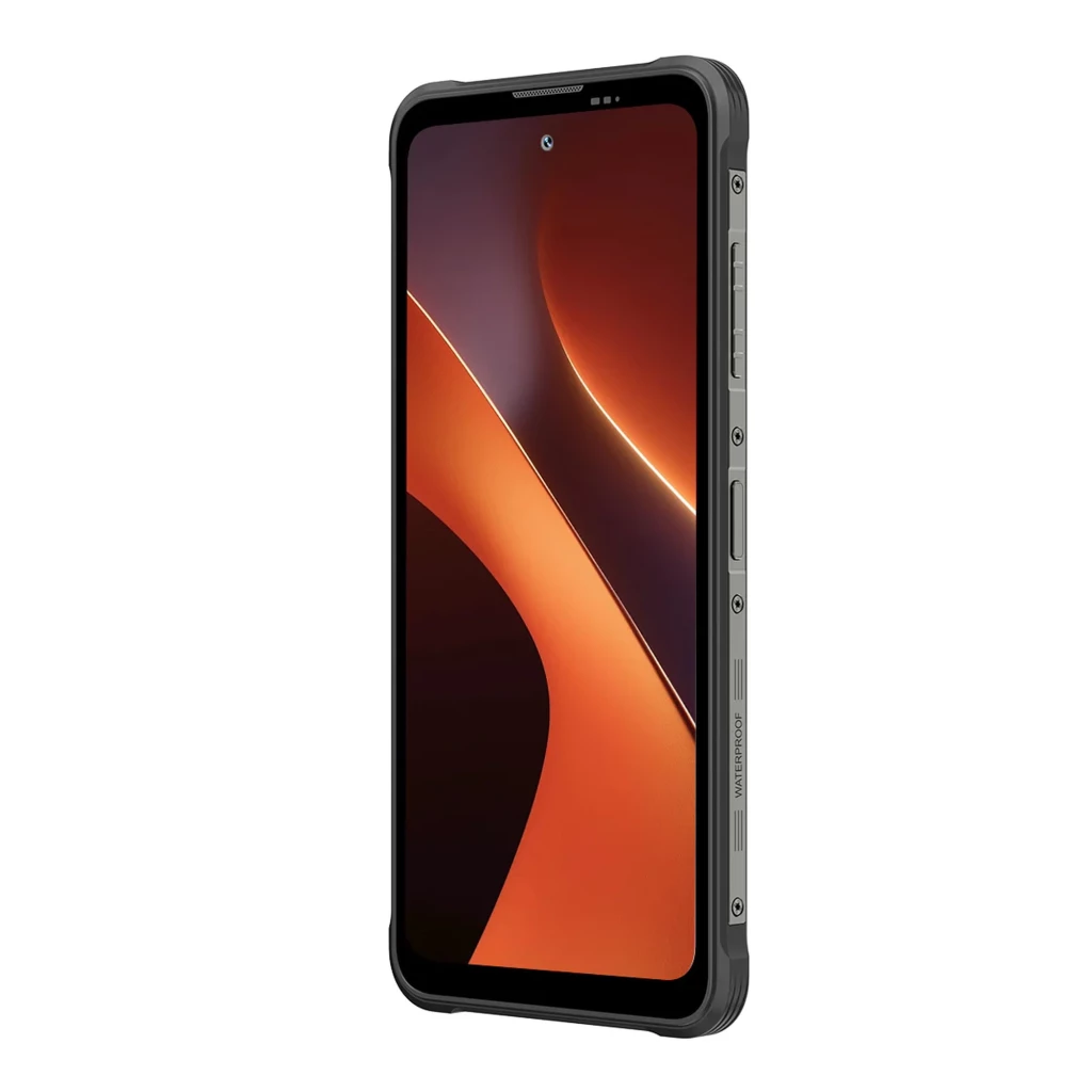 Smartphone Blackview Fort 200 preto com design robusto, traseira texturizada com módulo triplo de câmera elevado e ecrã de 6,78 polegadas com furo central - Item3