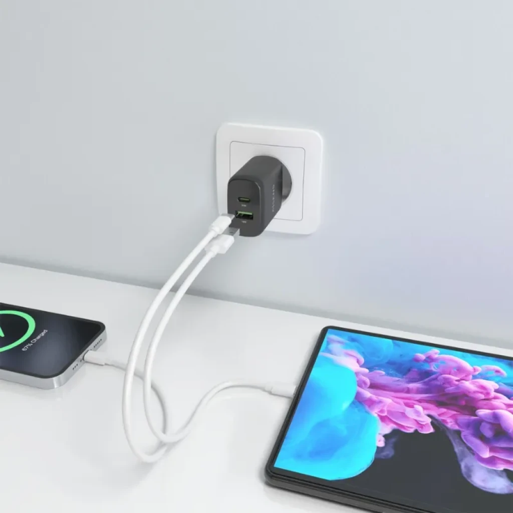 Chargeur Aisens GaN 30 W noir avec ports USB-C et USB-A - Ítem3