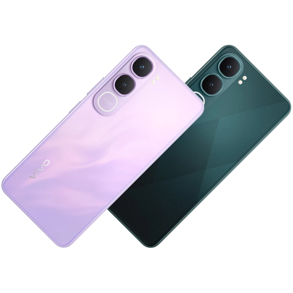 Vivo Y21D negro jade con pantalla amplia de borde delgado, cámara dual trasera con aro destacado y flash, frontal con perforación central para la cámara - Ítem2