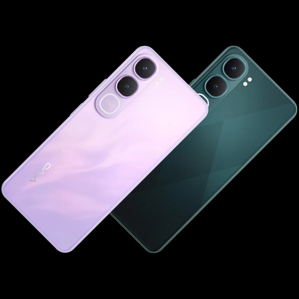 Vivo Y21D 256 Go Noir Jade et mauve, dos texturé, module photo double proéminent, capteur empreinte latéral, design fin et moderne, haut-parleurs stéréo