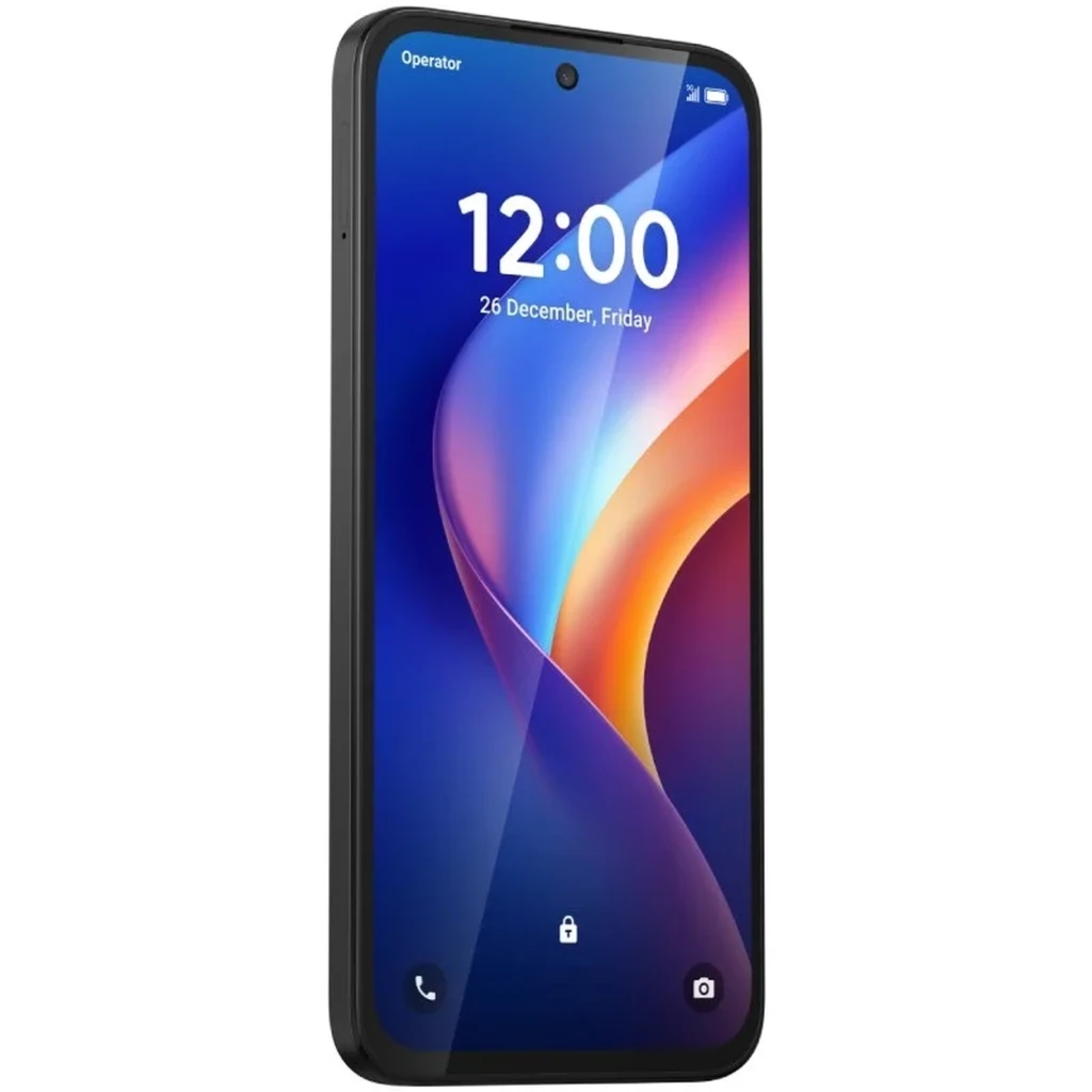 TCL K70 4G con pantalla de 6.75 pulgadas, doble cámara trasera, cámara frontal en orificio centrado, cuerpo negro mate y diseño delgado elegante - Ítem3