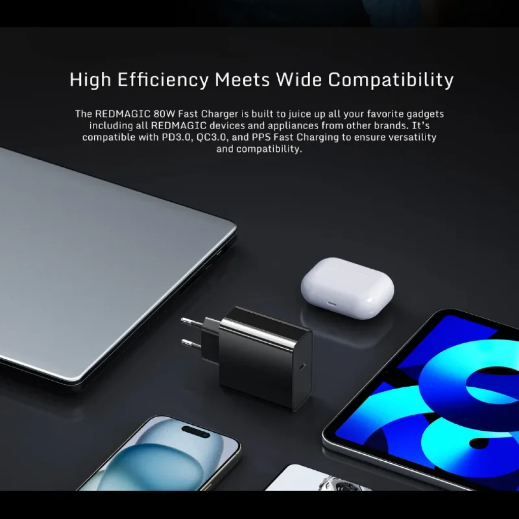 Chargeur Nubia Redmagic 80 W GaN, couleur noir - Ítem3
