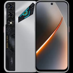 Nubia Neo 5 5G 128 GB Prata 8 GB 6050 mAh com traseira prateada texturizada, módulo triplo de câmeras esportivo com LED azul e tela frontal com furo central