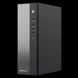 Face avant du Blackview NEX60, mini-tour de 6,37 L avec ports USB-C et USB-A