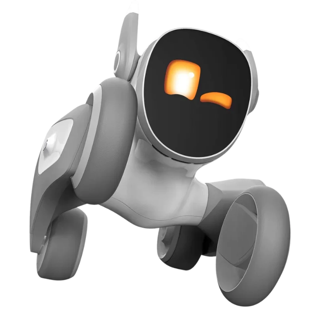 Loona Petbot EPP3.0 frontal con pantalla LCD y sensor 3D-ToF, incluye base de carga - Ítem1