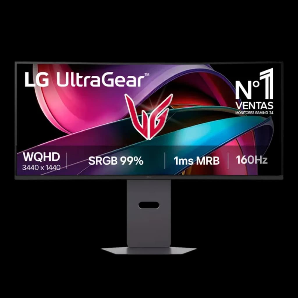 Écran incurvé LG 34G600A-B de 34 pouces, WQHD, 160 Hz, avec support réglable et dalle VA