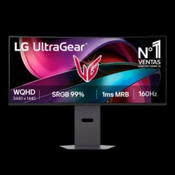 Écran incurvé LG 34G600A-B de 34 pouces, WQHD, 160 Hz, avec support réglable et dalle VA