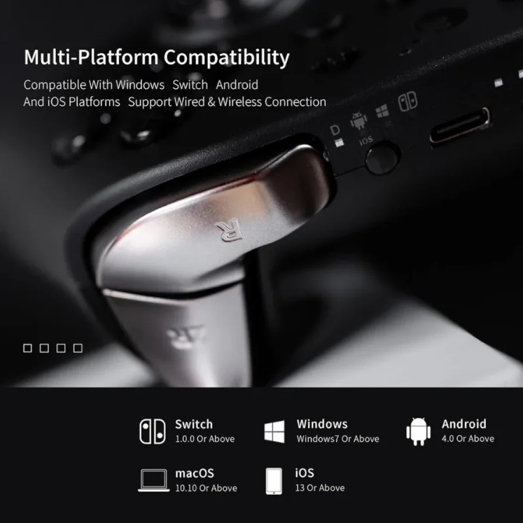 Manette GuliKit KingKong 2 T avec joysticks TMR et gâchettes à effet Hall, couleur noir - Ítem9