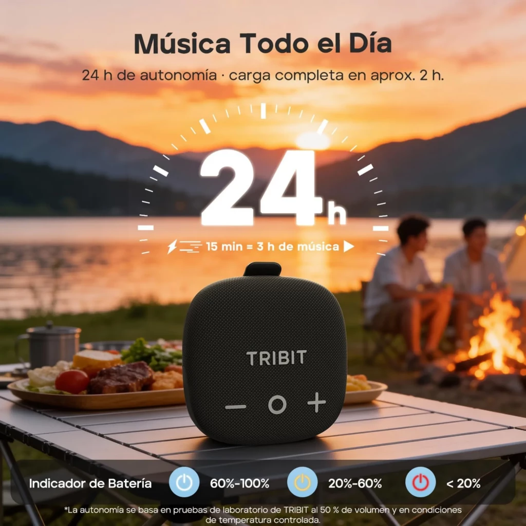 TRIBIT StormBox Micro 3 avec son XBass 13 W, noir - Enceinte Bluetooth - Ítem1