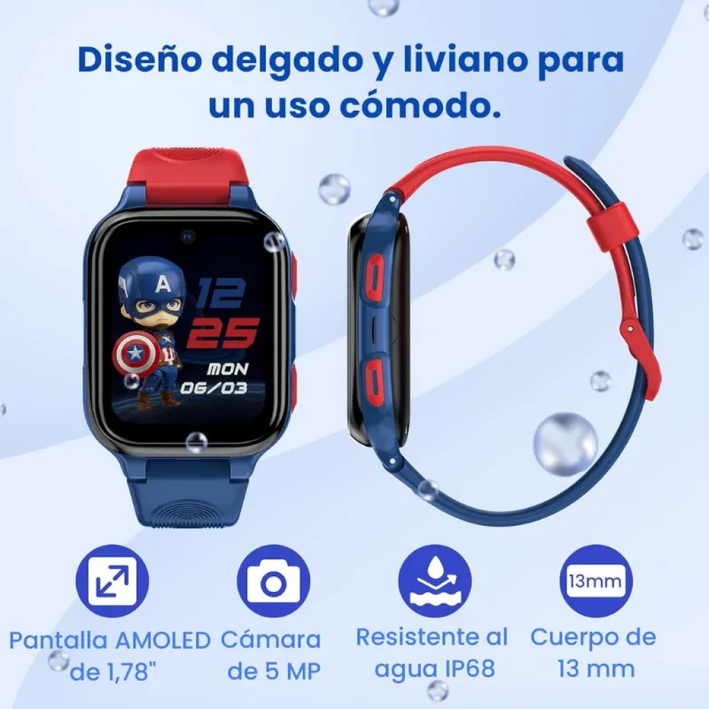 Smartwatch Lagenio K9 Azul con pantalla AMOLED y 4G - Ítem3