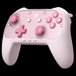 EasySMX S10 Lite Rose, manette rose pastel avec sticks et croix directionnelle roses, boutons A B X Y contrastés, grip texturé et boutons multimédia en