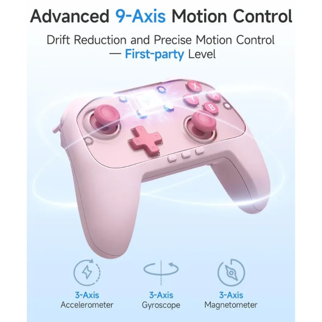Manette EasySMX S10C Rose avec joysticks à effet Hall - Ítem1