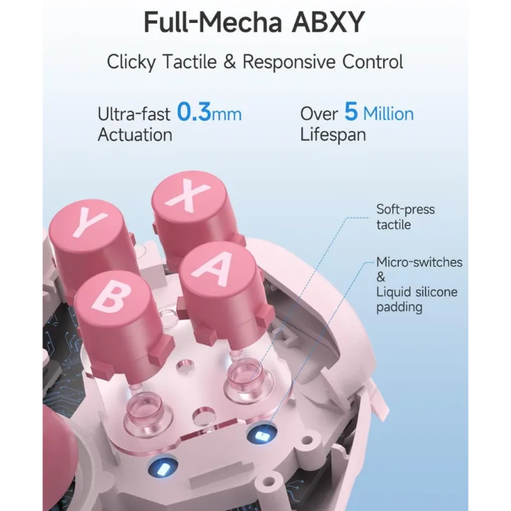 Manette EasySMX S10C Rose avec joysticks à effet Hall - Ítem2