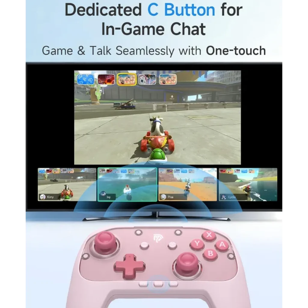 Manette EasySMX S10C Rose avec joysticks à effet Hall - Ítem4