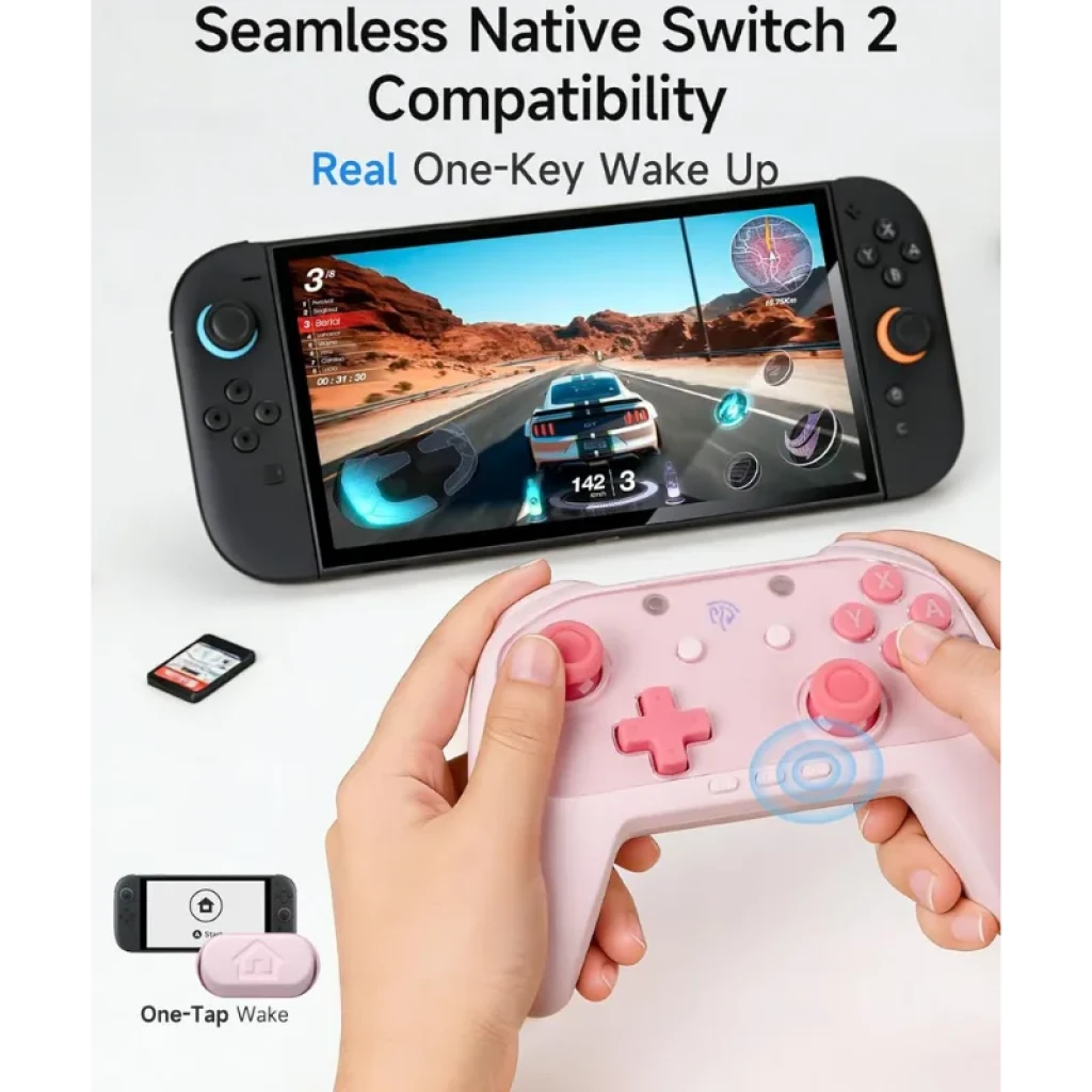 Manette EasySMX S10C Rose avec joysticks à effet Hall - Ítem5