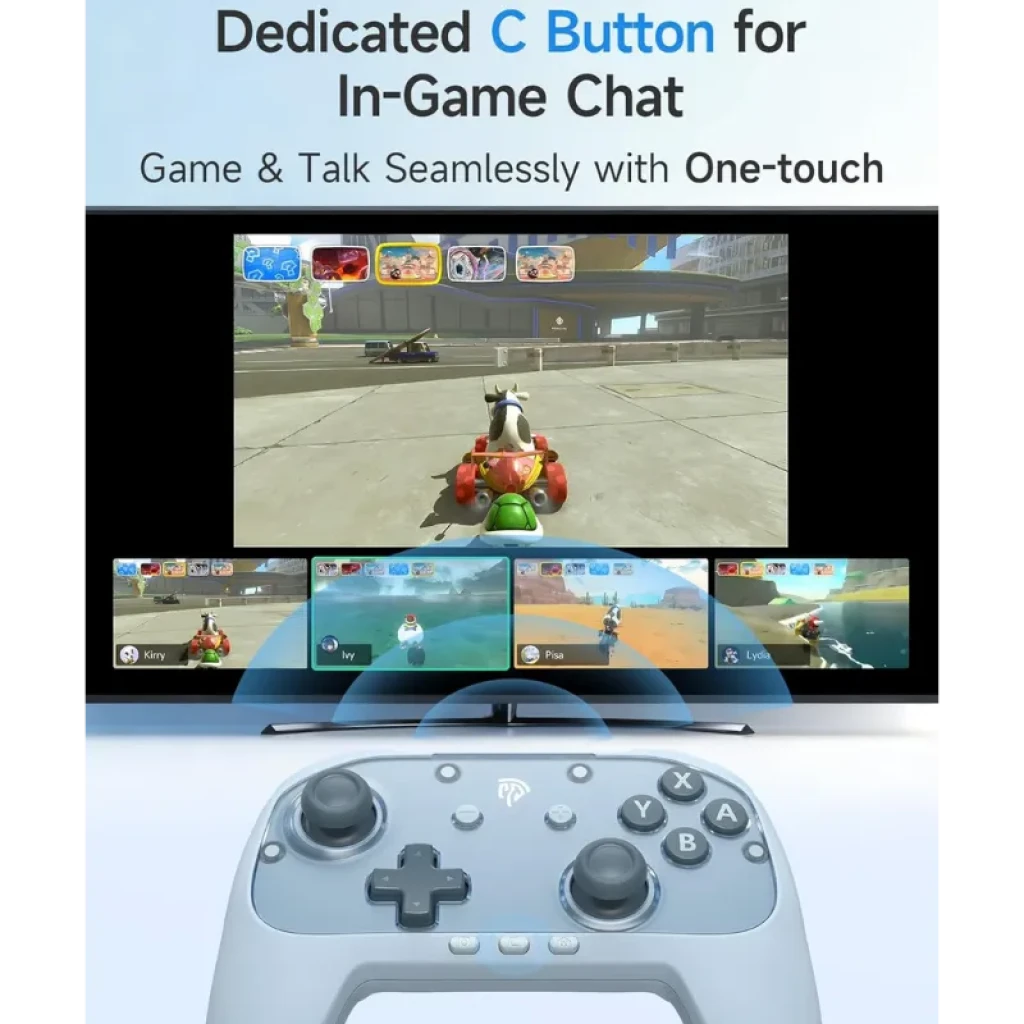 Manette EasySMX S10C Bleu avec joysticks à effet Hall - Ítem4