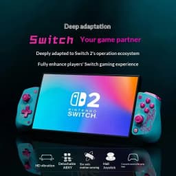 GameSir X5S Hatsune Miku pour Switch et smartphones, manettes turquoise roses avec motifs Miku, joystick Hall, ABXY détachables, vibration HD, six axes
