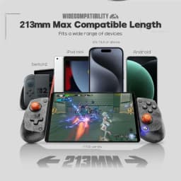 GameSir X5S Zenless Zone Zero Preto: comando modular com suporte para telemóveis e Switch