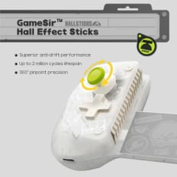 GameSir X5S Zenless Zone Zero com precisão de 360 graus, grande durabilidade e anti-drift para telemóveis e Switch
