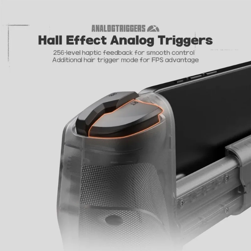 GameSir X5S Zenless Zone Zero Noir, manette télescopique noire avec motifs ZZZ, sticks et touches orange, croix directionnelle et boutons ABXY distincts - Ítem5