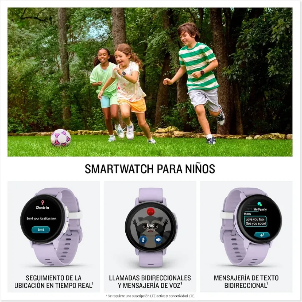 Montre connectée pour enfants Garmin Bounce 2 lilas avec écran tactile AMOLED - Ítem5