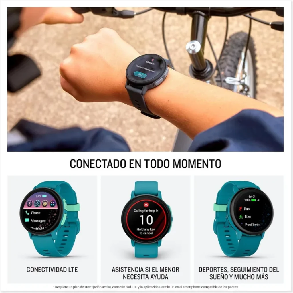 Smartwatch infantil Garmin Bounce 2 Azul com ecrã tátil AMOLED - Item6