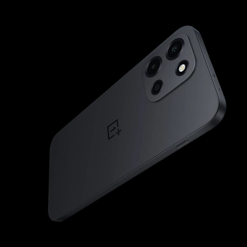 OnePlus Nord 6 5G noir mat vu de dos avec triple module photo proéminent et flash, lignes épurées, finition élégante 256 Go 8 Go RAM écran OLED