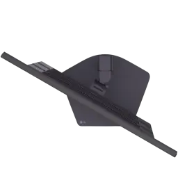 Support arrière du moniteur LG UltraGear 27G810A-B, inclinable, finition noire mate, charnière centrale robuste et fentes de ventilation horizontales