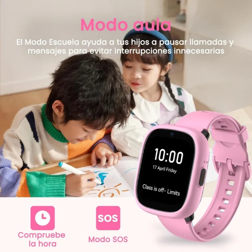 Smartwatch infantil Lagenio K3 New Rosa com ecrã tátil e câmara frontal - Item3