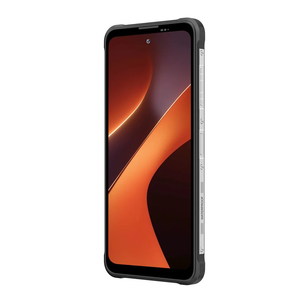 Blackview Fort 200 naranja con carcasa resistente, triple cámara trasera con sensor 16 MPx, pantalla frontal con orificio centrado y detalles negros y - Ítem3