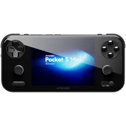 Ayaneo Pocket S Mini 8GB/128GB Negro LCD 4 3 con pantalla central, cruceta izquierda, doble joystick, botones ABXY a la derecha y gatillos superiores
