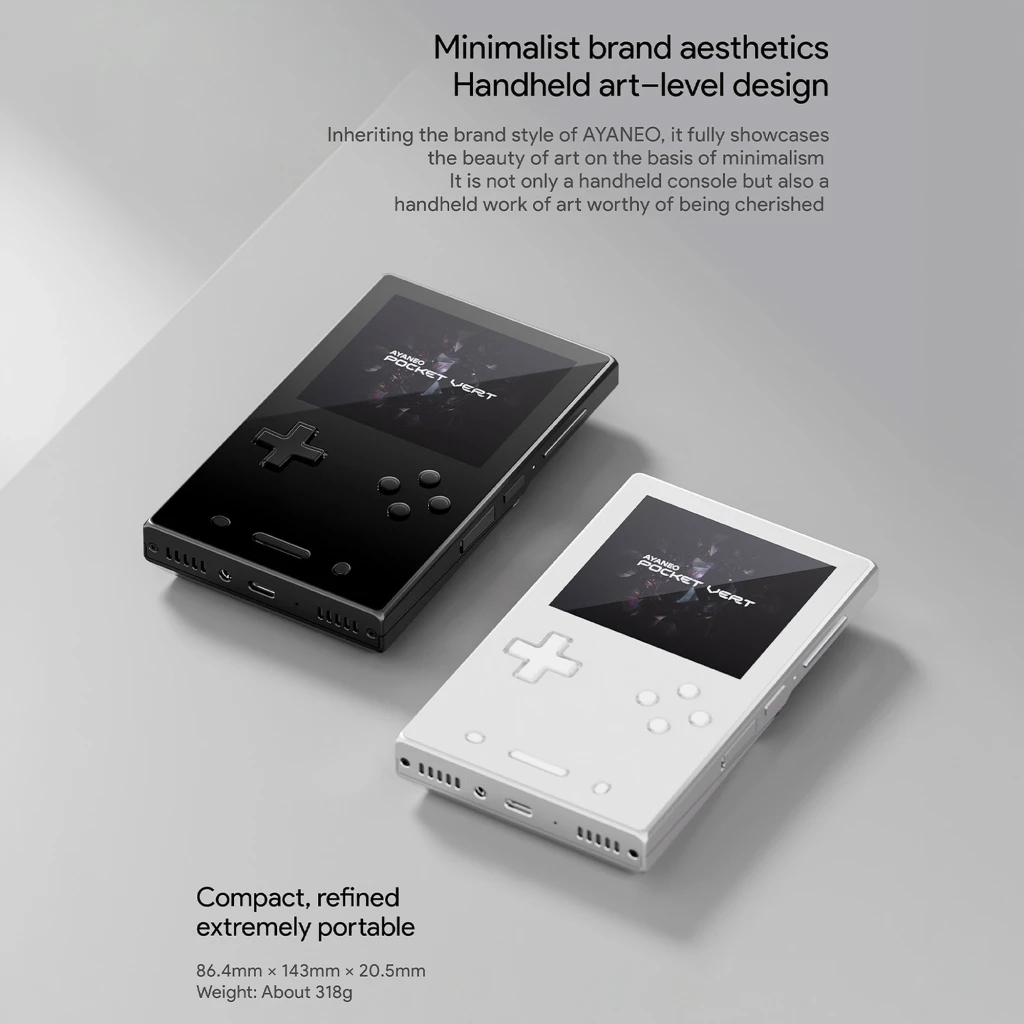 Ayaneo Pocket VERT blanc, console portable au design rétro Game Boy, écran couleur compact, croix directionnelle et quatre boutons ronds, Snapdragon 8 Gen 1 - Ítem1