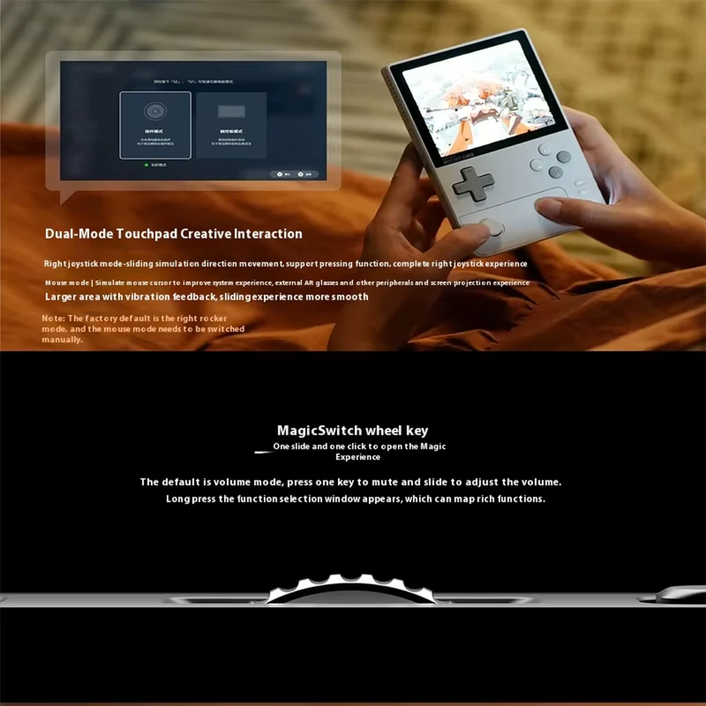 Ayaneo Pocket DMG 8 Go/128 Go Noir, console compacte avec écran OLED 3,92 pouces, croix directionnelle, boutons A/B/X/Y, stick analogique et haut‑parleur - Ítem3