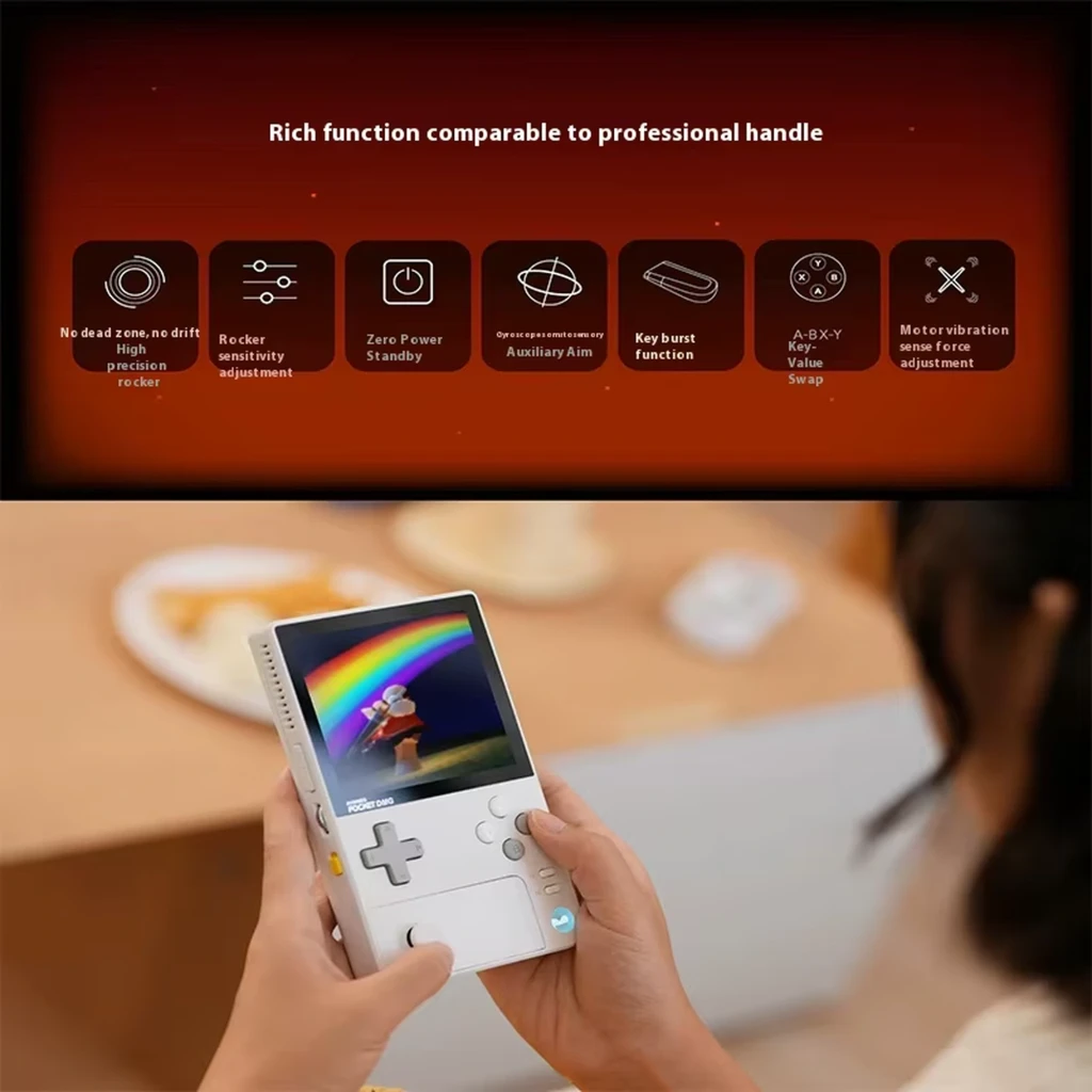 Ayaneo Pocket DMG 8 Go/128 Go Noir, console compacte avec écran OLED 3,92 pouces, croix directionnelle, boutons A/B/X/Y, stick analogique et haut‑parleur - Ítem4