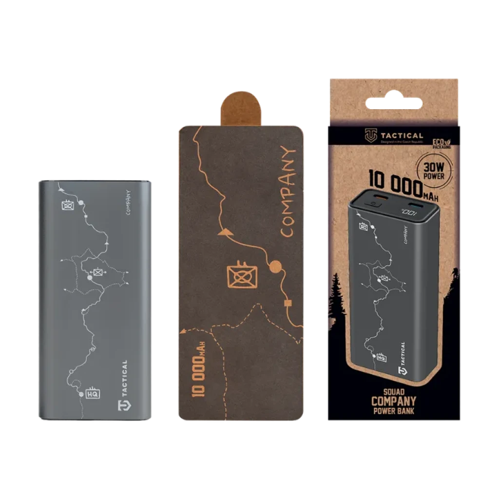 Bateria externa Tactical Squad Company de 30 W e 10 000 mAh, com estrutura em alumínio e ecrã LED - Item5