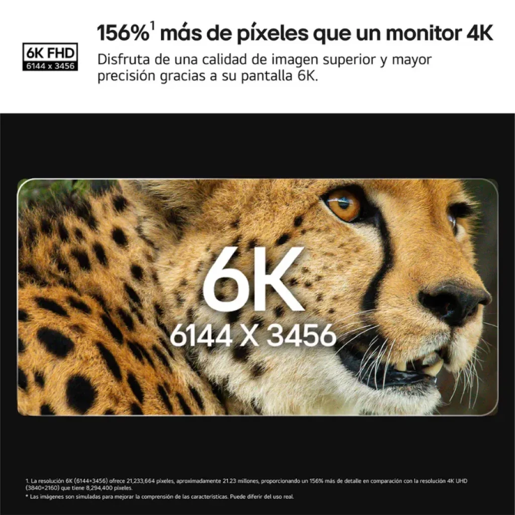 Monitor profissional LG 32U990A-S 6K com painel Nano IPS Black - Item1