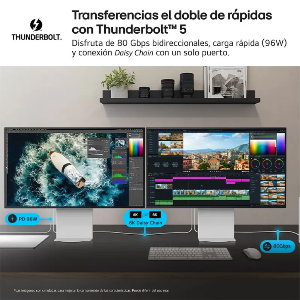 Monitor profissional LG 32U990A-S 6K com painel Nano IPS Black - Item2