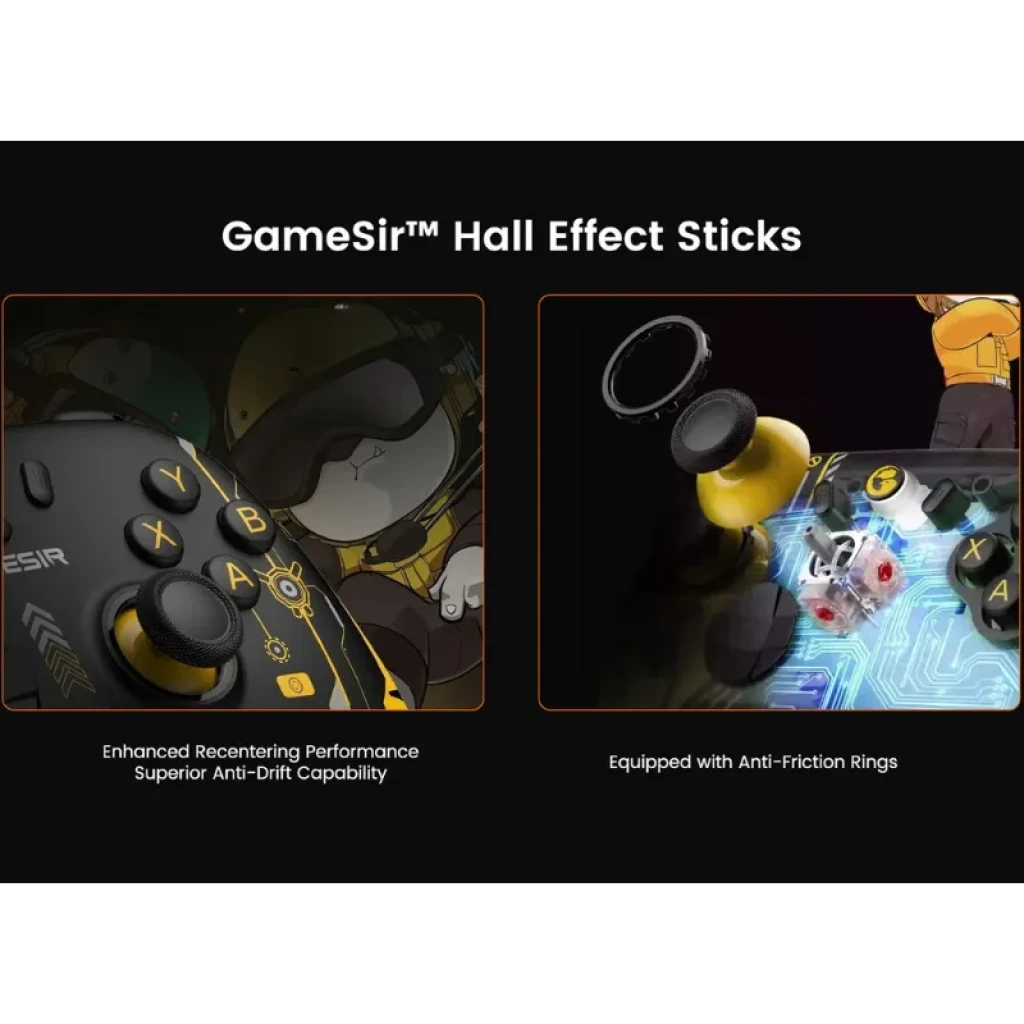 Comando GameSir Nova 2 Lite Panda Edition com joysticks de efeito Hall e D-Pad mecânico - Item5